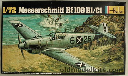 Heller 1/72 Messerschmitt Bf-109 B-1 or C-2 - Spanish Civil War or Luftwaffe 9/ZG 26, 236 plastic model kit